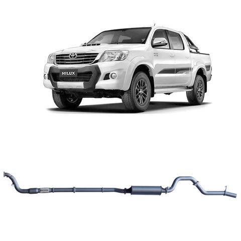 2005-2015 Hilux - Redback Extreme Duty Exhaust to suit Toyota Hilux 3.0L D4D (02/2005 - 10/2015)