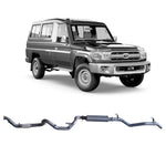 Redback Extreme Duty Exhaust to suit Toyota Landcruiser 78 Series Troop Carrier (03/2007 - 10/2016)