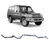 Redback Extreme Duty Exhaust to suit Toyota Landcruiser 78 Series Troop Carrier (03/2007 - 10/2016)