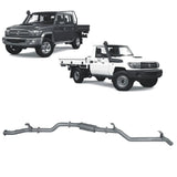 Redback Extreme Duty Exhaust to suit Toyota Landcruiser 79 Series Single and Double Cab (11/2016 - on)