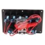 HULK 4x4 6 WAY SWITCH PANEL WITH 50A PLUGS ACC POWER SOCKET & USB HU7065B - Westside Exhaust & 4x4