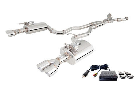 VE-VF Commodore Raw 409 Stainless Steel Cat-Back System With Twin 2.5″ Piping & Varex Rear Mufflers